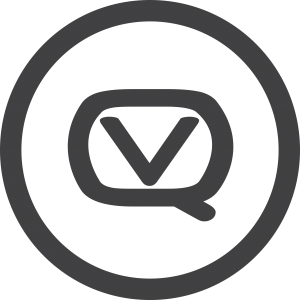 VQ logo round charcoal